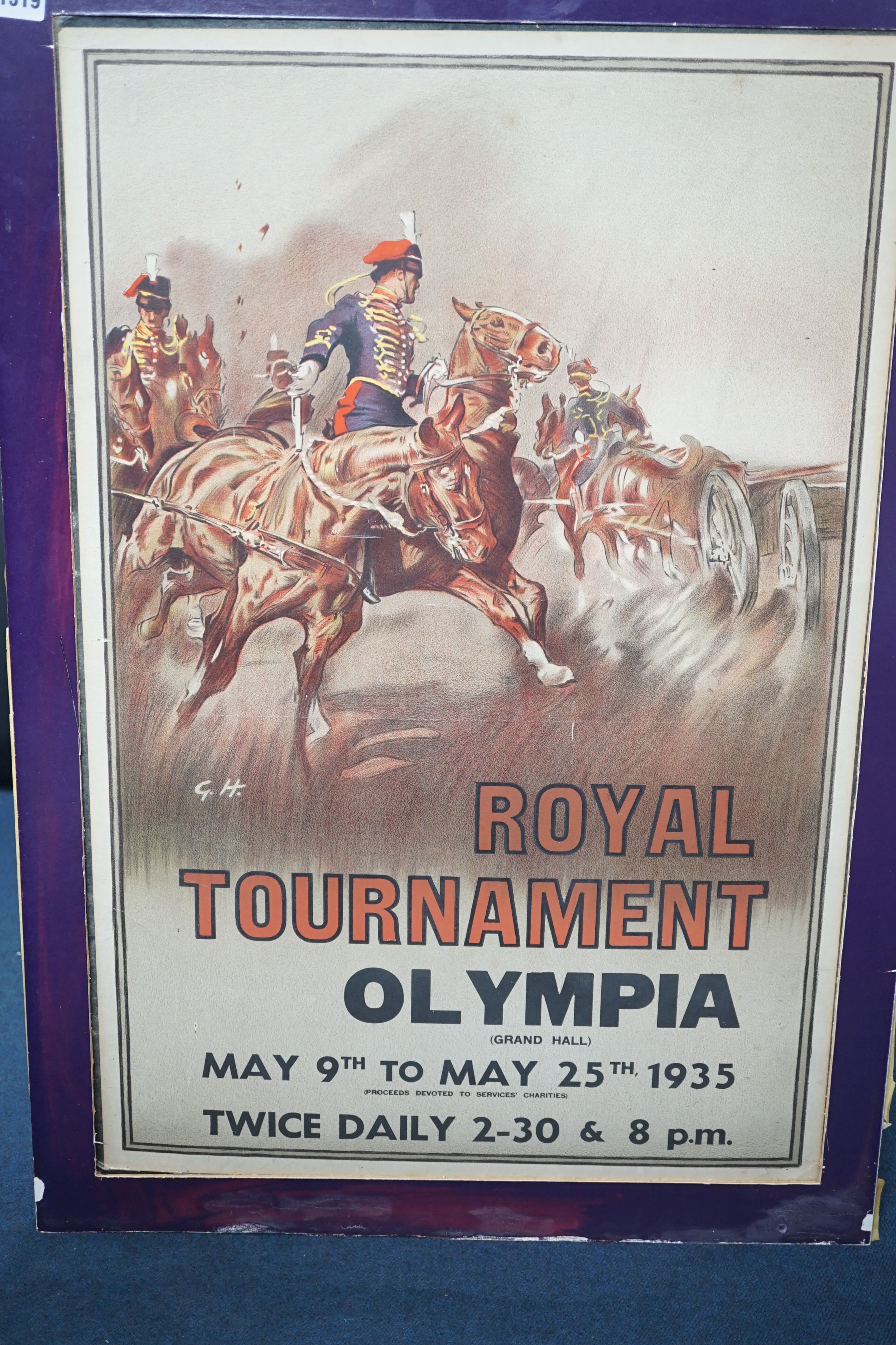 A ‘Royal Tournament’ poster 84x60cm